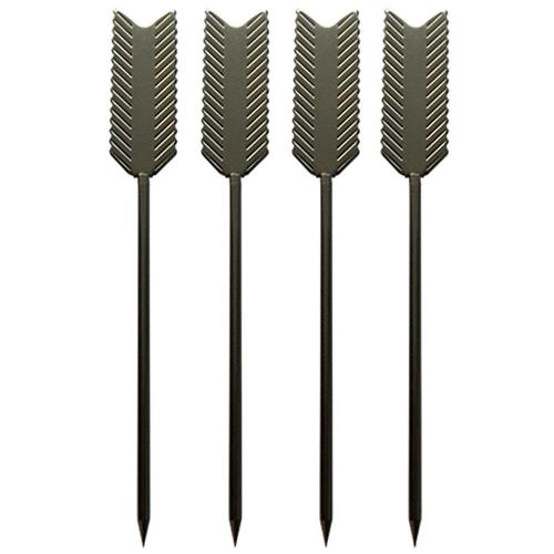 Conjunto de Espetinhos para Petiscos Fracalanza 26275 em Aço Inox Preto - 4 Peças