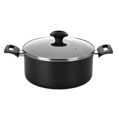 Caçarola Amora Multiflon com Antiaderente de Alumínio Preto Matte - 20cm