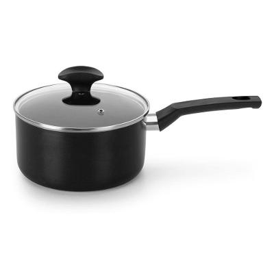 Panela Multiflon Induct+ Antiaderente Quartzo Preta - 18 cm