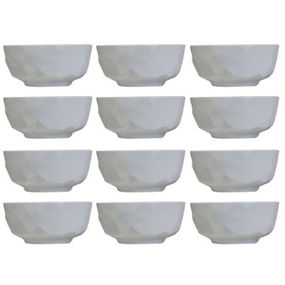 Conjunto com 12 Tigelas M Germer Edros em Porcelana Branca - 600 ml