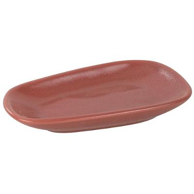 Prato Oval L’Hermitage Sumatra em Cerâmica 8,80 x 15,40 cm - Vermelho