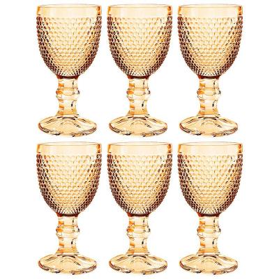 Conjunto de Taças L`hermitage Bardot em Vidro Âmbar Luster 60ml - 6 Peças