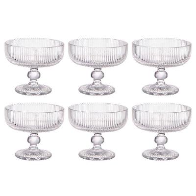 Conjunto de Taças para Sobremesa L`hermitage Cameratta em Vidro 310ml - 6 Peças