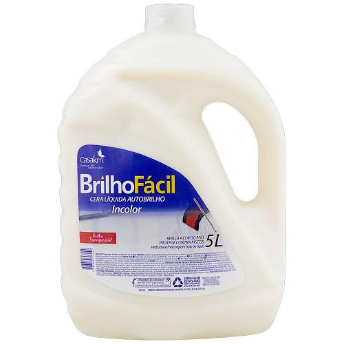 Cera Líquida Brilho Fácil Autobrilho Incolor - 5 Litros