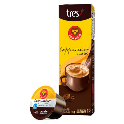 Cápsula de Cappuccino Classic TRES 3 Corações