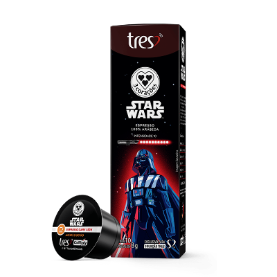 Cápsula de Café Espresso Star Wars™ Darth Vader TRES 3 Corações