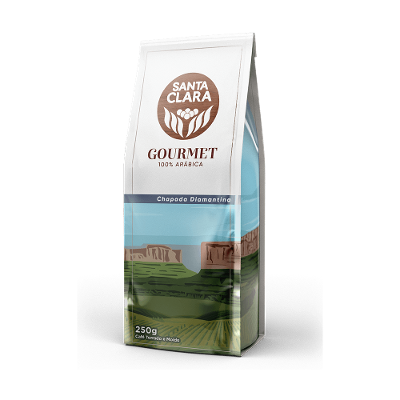 Café Torrado e Moído Chapada Diamantina Gourmet Santa Clara Pacote 250g