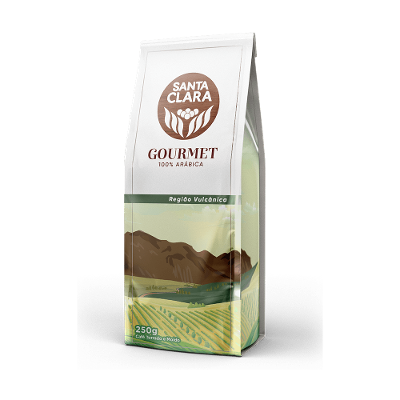 Café Torrado e Moído Região Vulcânica Gourmet Santa Clara Pacote 250g