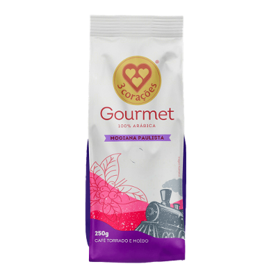 Café Torrado e Moído Mogiana Paulista Gourmet 3 Corações Pacote 250g