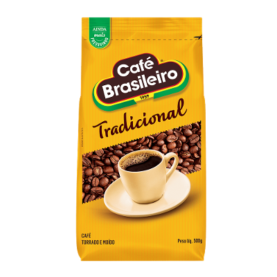 Café Torrado e Moído Café Brasileiro Tradicional  Pacote 500g