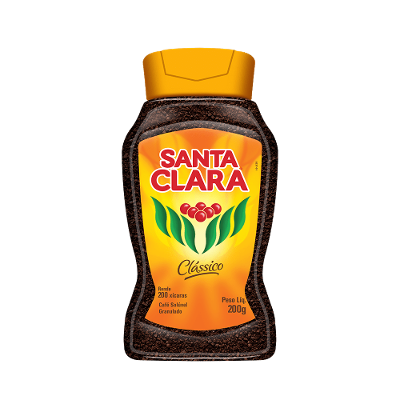 Café Solúvel Granulado Clássico Santa Clara Vidro 200g