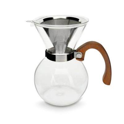 Jarra para Servir Café 3 Corações - Alça de Bambu
