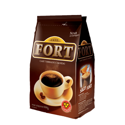 Café Torrado e Moído FORT 3 Corações Pacote 500g