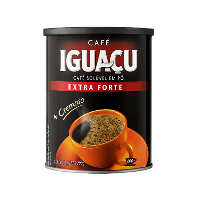 Café Solúvel em Pó Extra Forte Iguaçu Lata 200g