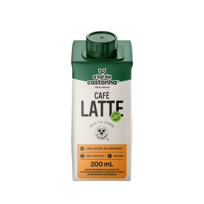 Bebida Café Latte A Tal da Castanha e 3 Corações