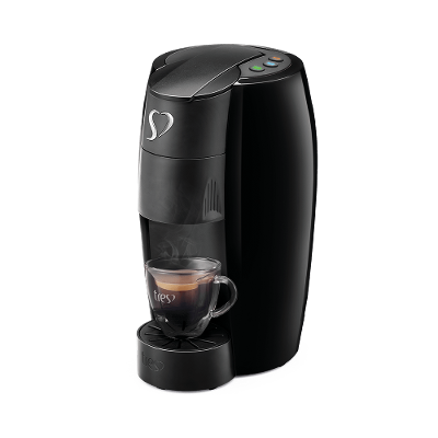 Cafeteira Espresso LOV Preta Automática Logo Cromado - TRES 3 Corações