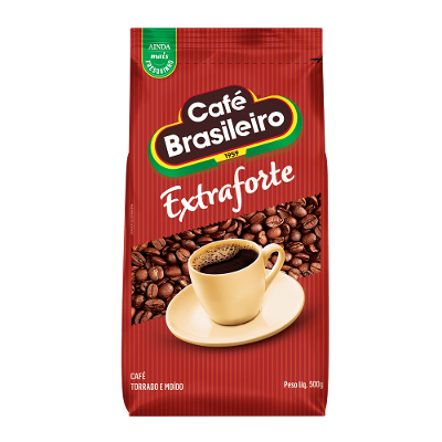 Café Torrado e Moído Café Brasileiro Extra Forte Pacote 500g