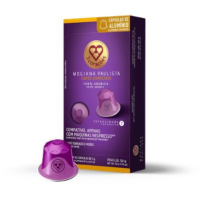 Cápsula de Café Compatíveis Nespresso® Mogiana Paulista 3 Corações