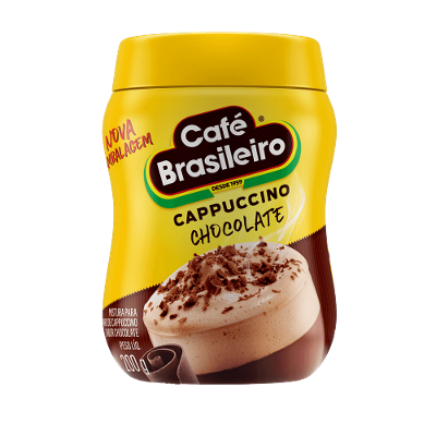 Cappuccino Chocolate Café Brasileiro Pote 200g