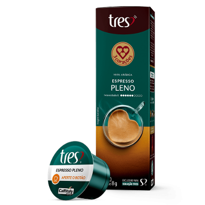 Cápsula de Café Espresso Pleno TRES 3 Corações