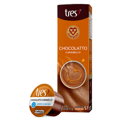 Cápsula Chocolatto Caramello TRES 3 Corações