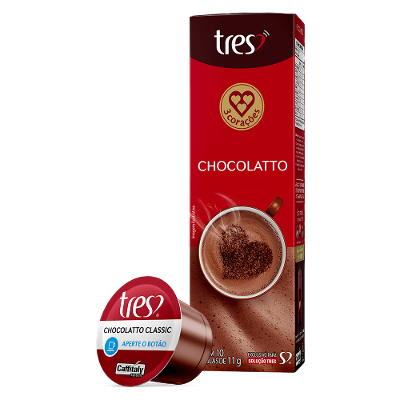 Cápsula Chocolatto TRES 3 Corações