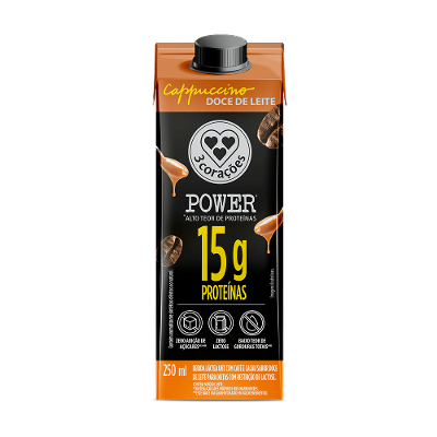 Cappuccino Pronto Doce de Leite Power 3 Corações 250ML
