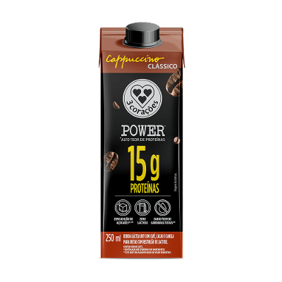 Cappuccino Pronto Classic Power 3 Corações 250ML
