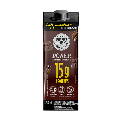Cappuccino Pronto Chocolate Power  3 Corações 250ML
