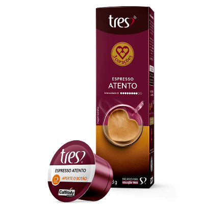 Cápsula de Café Espresso Atento TRES 3 Corações