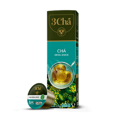 Cápsula de Chá de Erva Doce TRES 3Chá