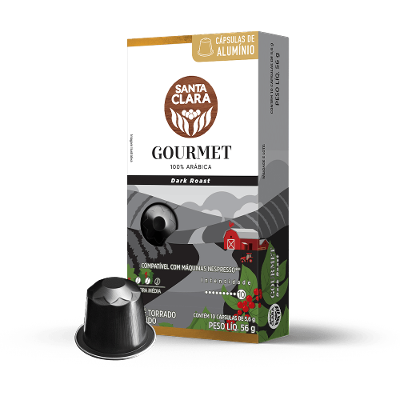 Cápsula de Café Compatíveis Nespresso® Dark Roast Santa Clara