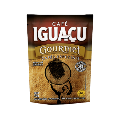 Café Solúvel Iguaçu Liofilizado Gourmet Refil 40g