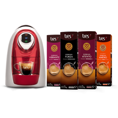Kit Máquina Modo Vermelha 220V + 40 Cápsulas