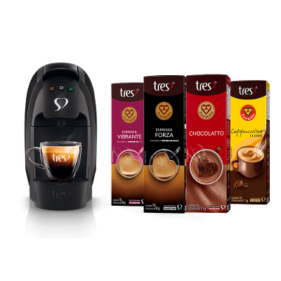 Kit Máquina Luna Preta 220v + 40 Cápsulas