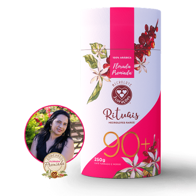 Café Torrado e Moído Florada 90+ Zora Macedo 3 Corações Lata 250g