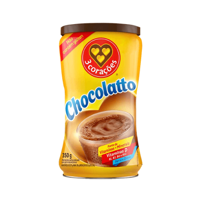 Achocolatado Chocolatto 3 Corações Lata 350g