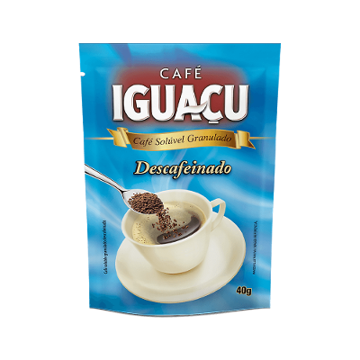 Café Solúvel Iguaçu Granulado Decaf Refil 40g