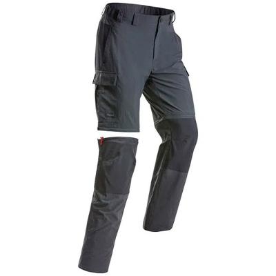 Calça Masculina Modulavél de Trekking Trek Forclaz Cinza
