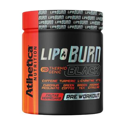 Lipo Burn Black 200g Sabor Frutas Vermelhas