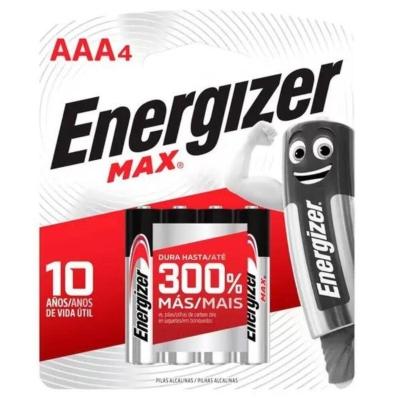 Pilha Alcalina Energizer AAA C/4