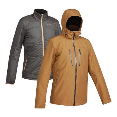 Casaco Impermeável Térmico 3 em 1 Masculino de Trekking