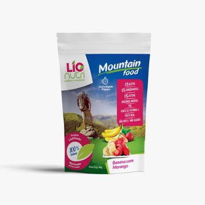 Comida Liofilizada Lionutri Sabor Banana com Morango