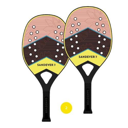 Kit Raquete de Beach Tennis em Plástico BTR 160