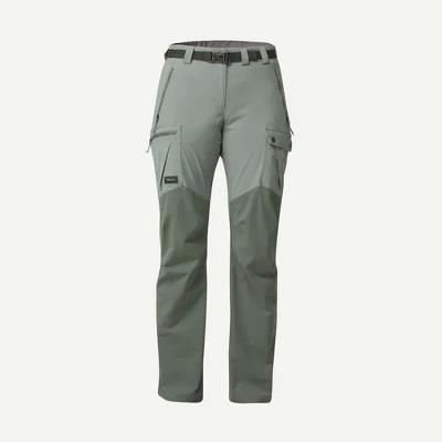 Calça Feminina de Trekking Trek 500 Caqui Forclaz