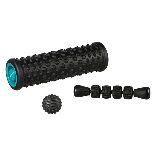 Kit de Massagem: Rolo de Massagem Foam Roller Bola Bastão de Massagem