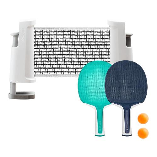 Kit Rede Ping Pong Rollnet com 2 Raquetes + 3 Bolas Pongori