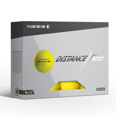 Bolas de Golf Distance 100 Inesis (Caixa 12 bolas)