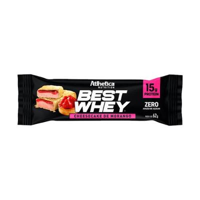 Barra de Proteína Best Whey Bar 62g Sabor Cheesecake de Morango