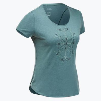 Camiseta Feminina de Trilha NH500 Verde Quechua